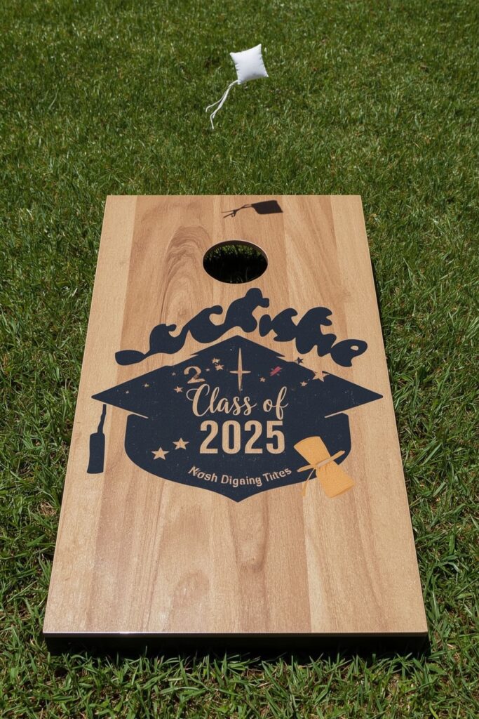 Cornhole with Diploma Targets