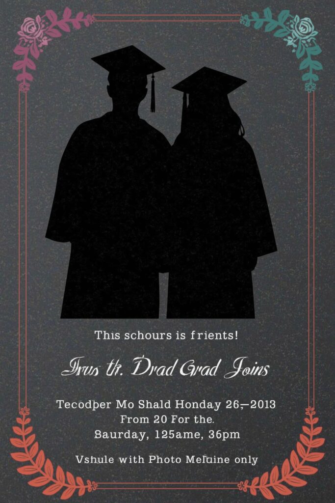 Dual Grad (Twins or Friends) Joint Invite


