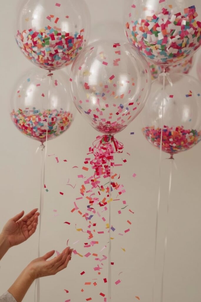 Confetti Balloons Guests Can Pop

