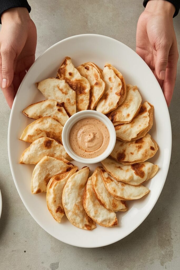 Mini Quesadillas with Chipotle Cream



