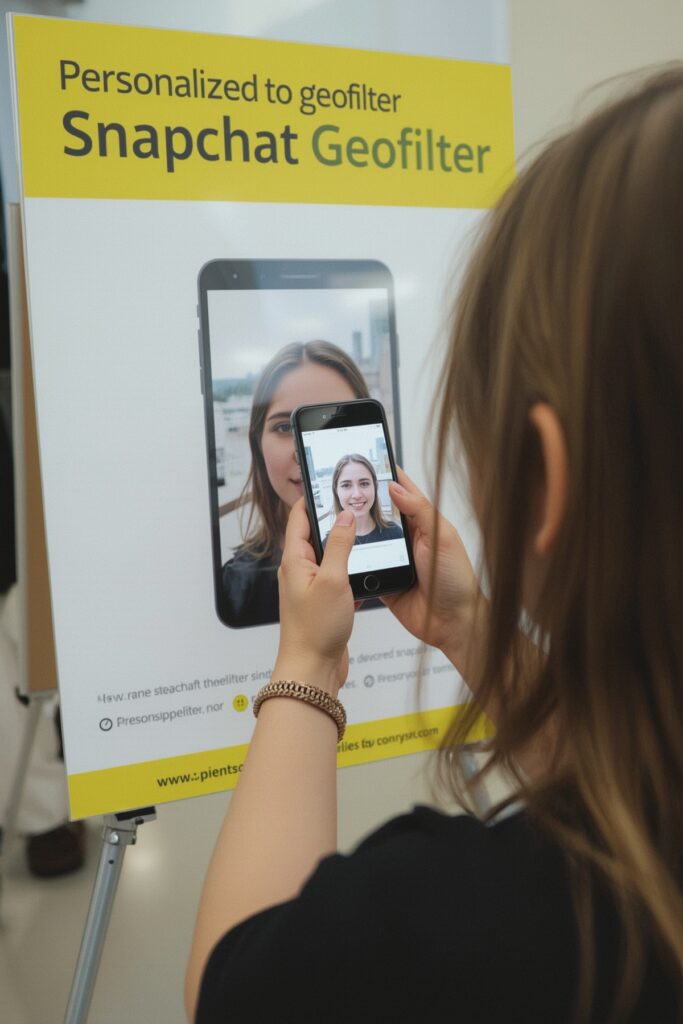 Personalized Snapchat Geofilter Display
