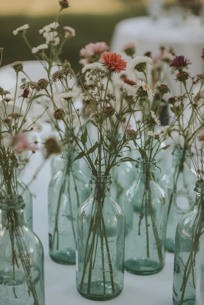 Upcycled Glass Bottle Vases
