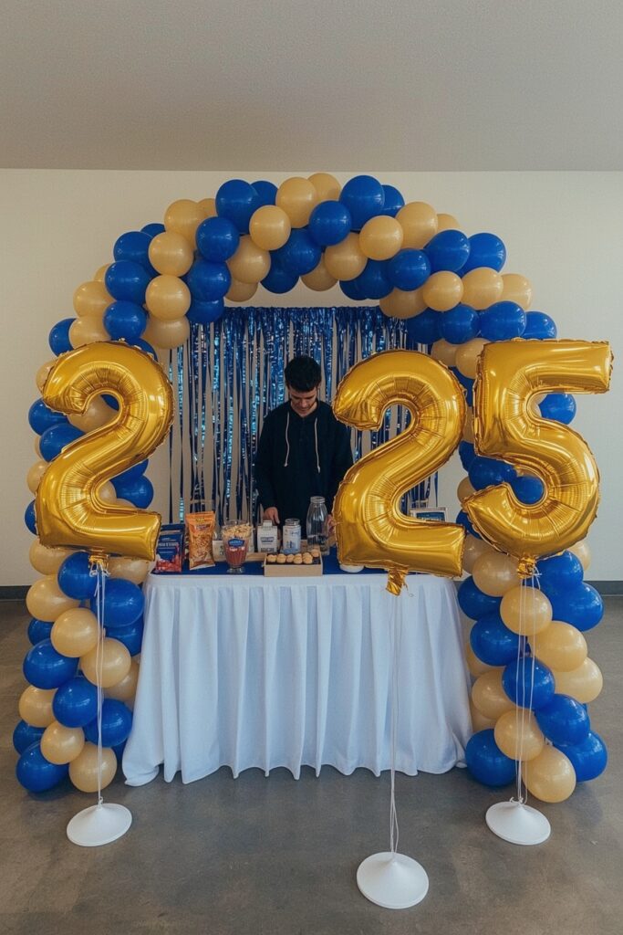 Personalized Balloon Arch with School Colors

