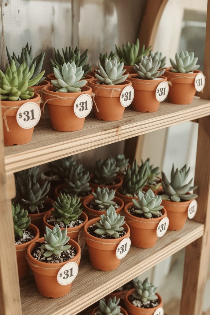 Terracotta Pots with Grad Year Tags
