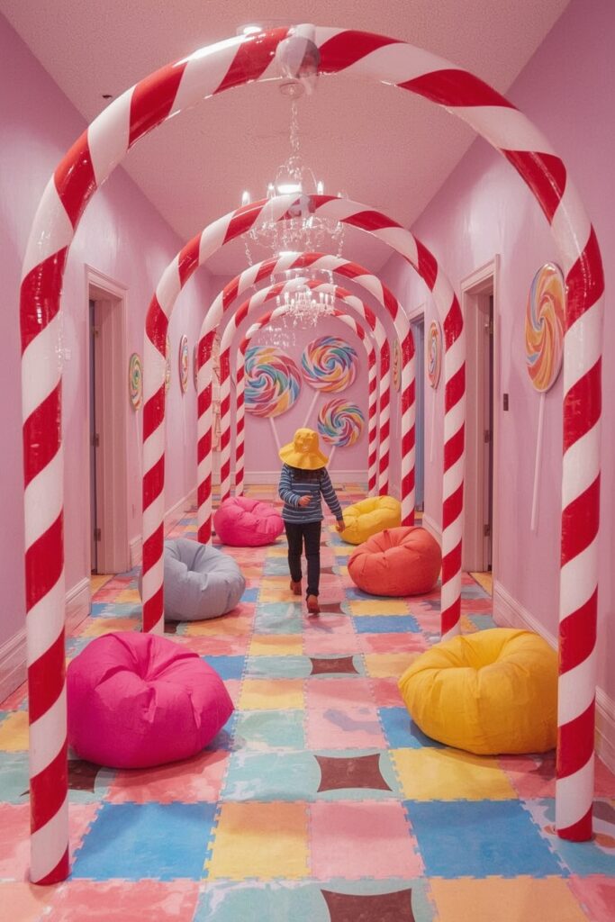 Candyland Indoor Maze Party


