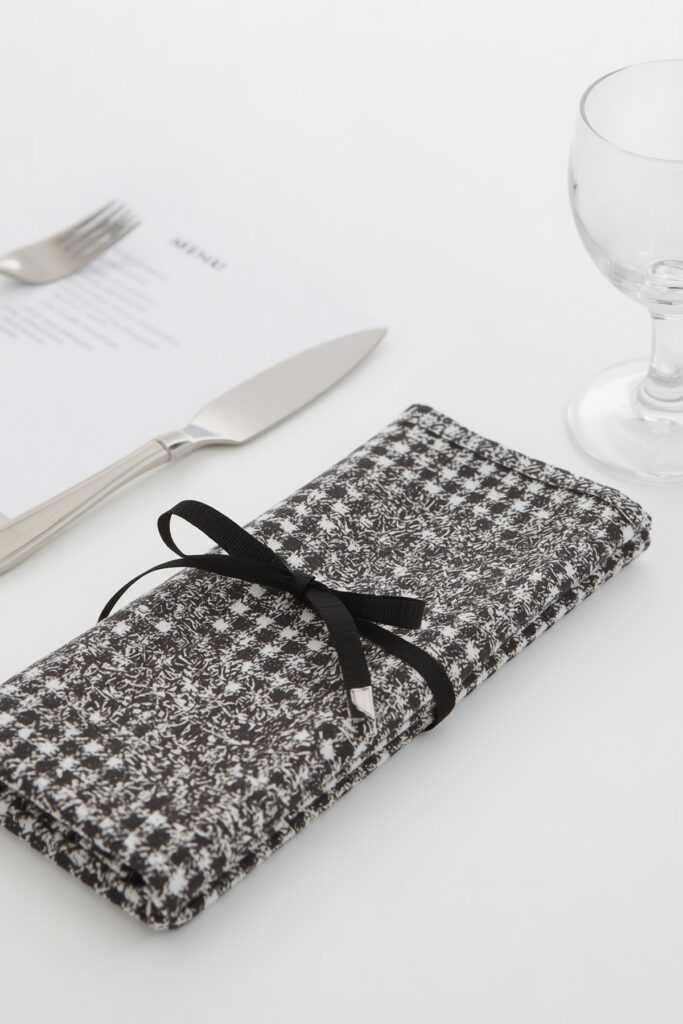 Houndstooth Pattern Napkins
