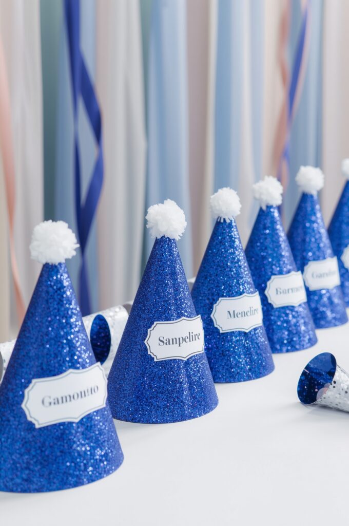  Sapphire Crown Party Hats

