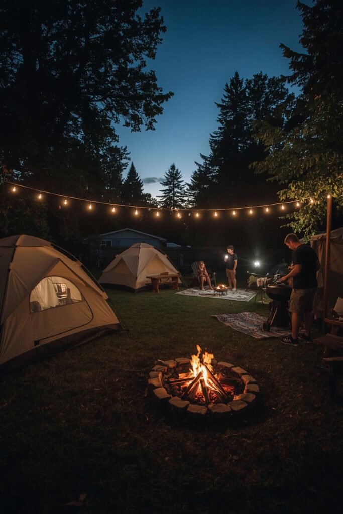 Backyard Camping Cookout


