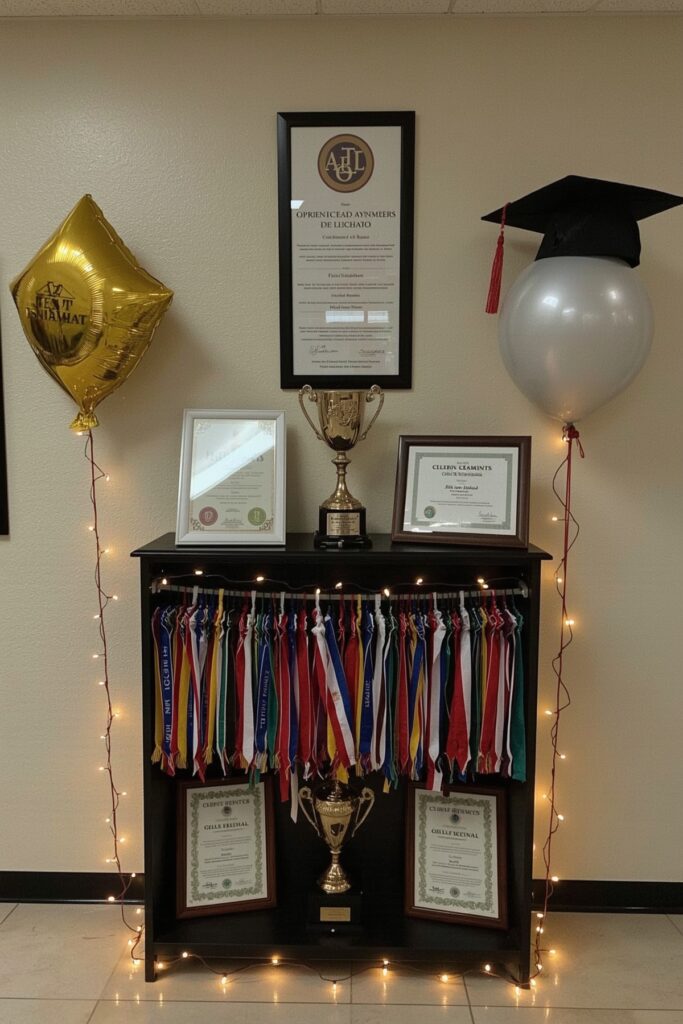 Trophy Display of Achievements



