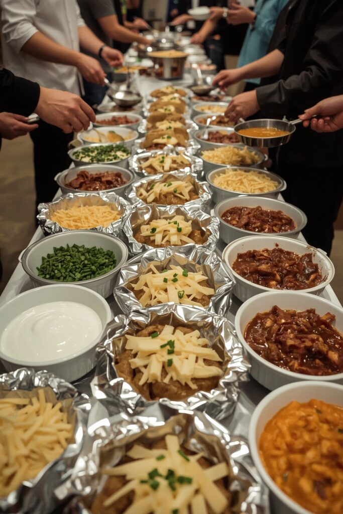 Baked Potato Bar with All the Fixings

