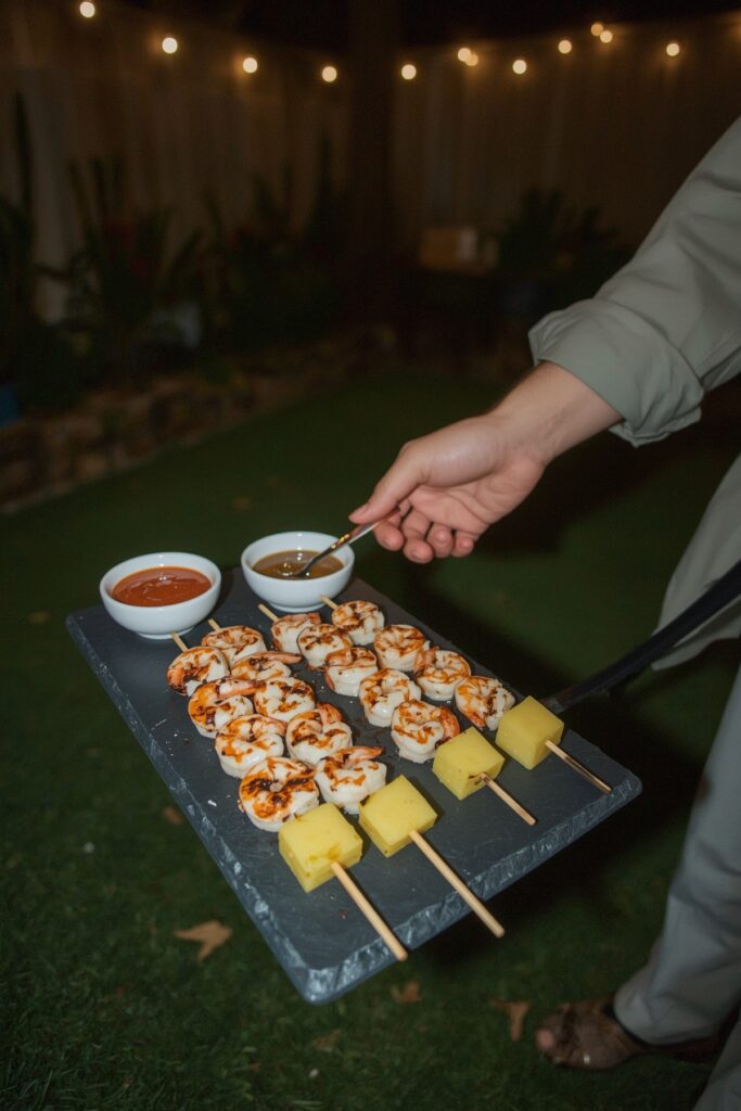 Grilled Shrimp and Pineapple Skewers


