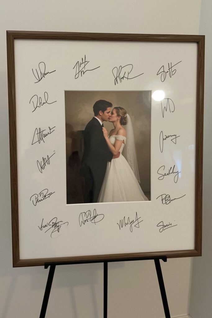 Signature Frame Guestbook Station
