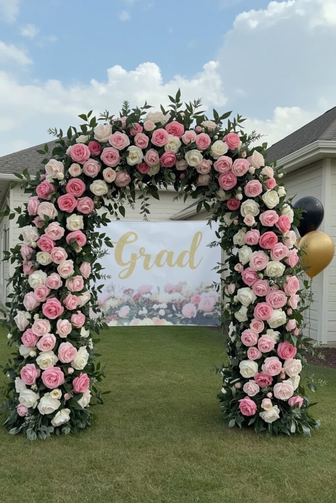 Statement Floral Arch for Photo Backdrop