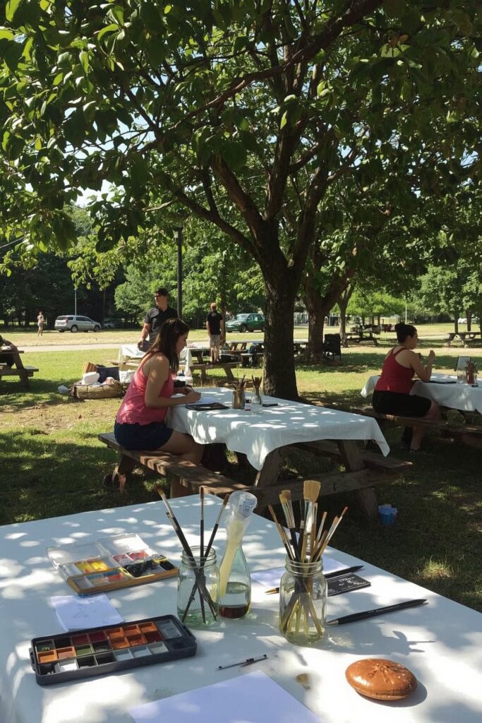 Watercolor Art Picnic