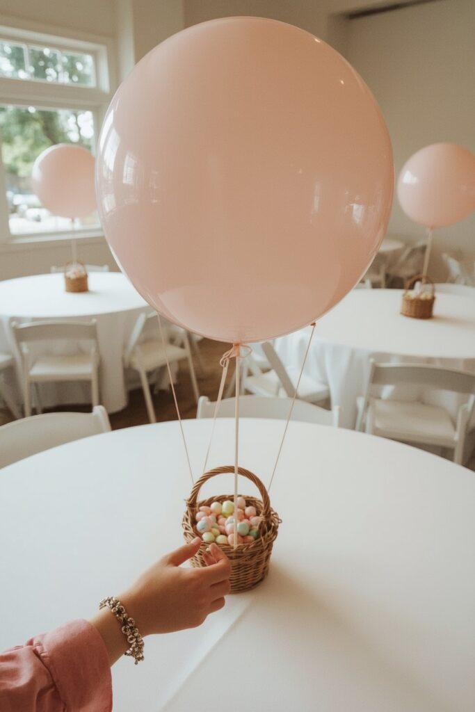 Hot Air Balloon Table Centerpieces

