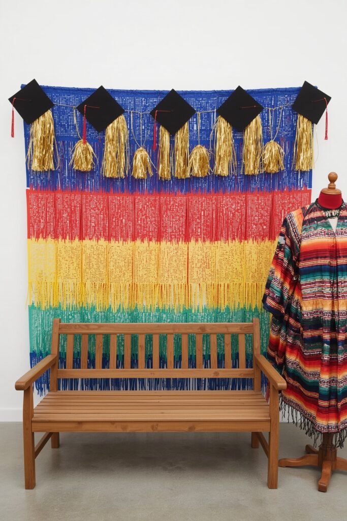 Papel Picado Graduation Backdrop