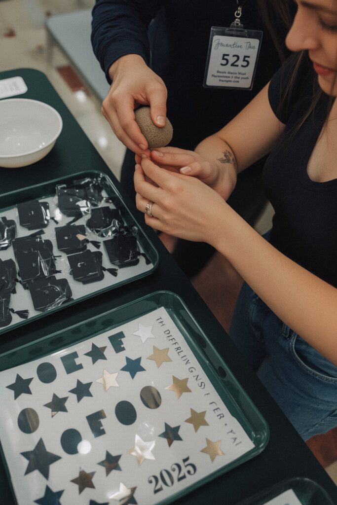 Grad-Themed Temporary Tattoo Station



