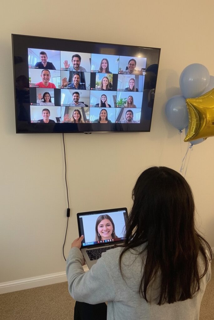 Live Zoom Wall for Distant Family



