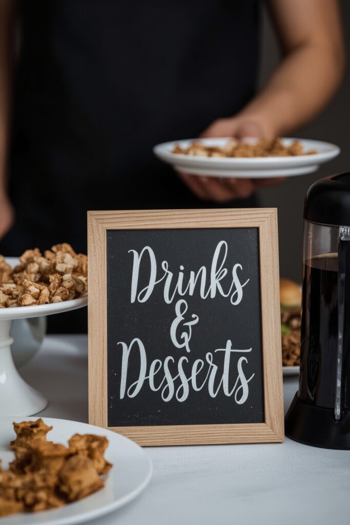 Chalkboard Style Menu Signs

