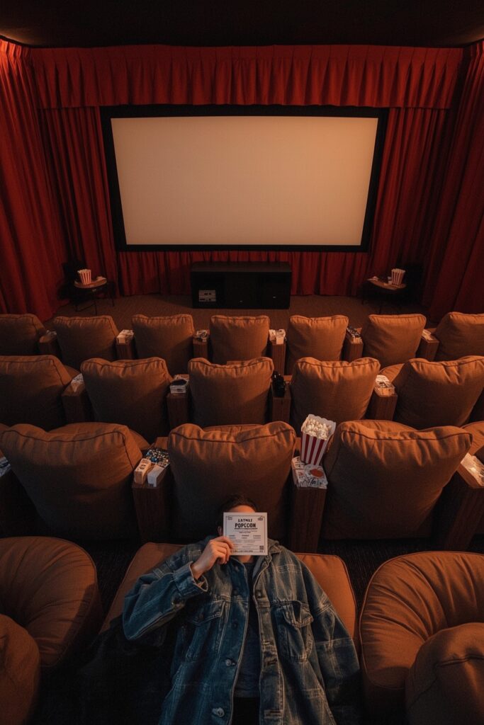 Movie Theater Night with Tickets & Popcorn
