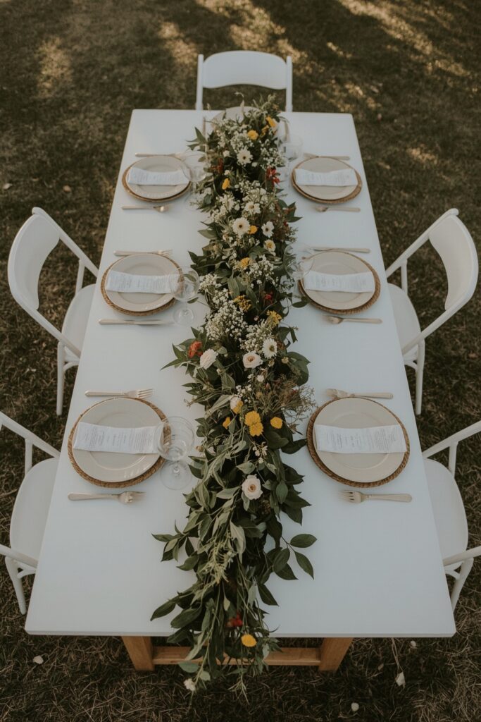 Wildflower Runner for Outdoor Tables