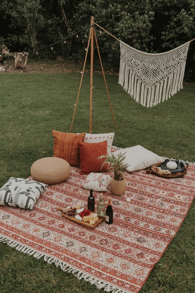 Boho Picnic with Floor Seating