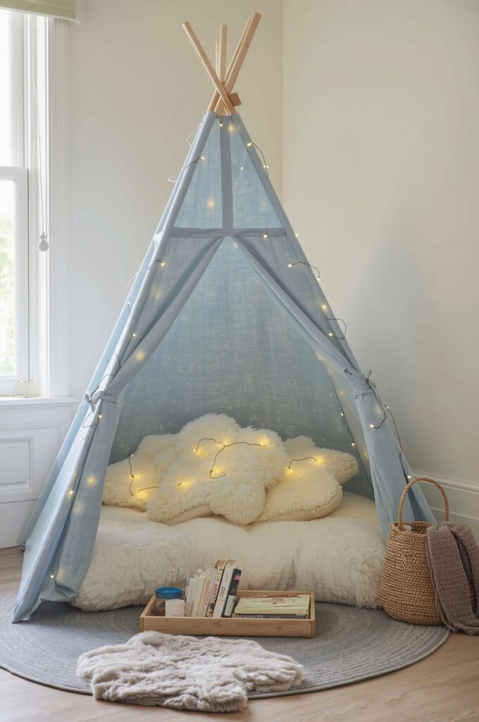 Sky Blue Teepee Lounge Corner

