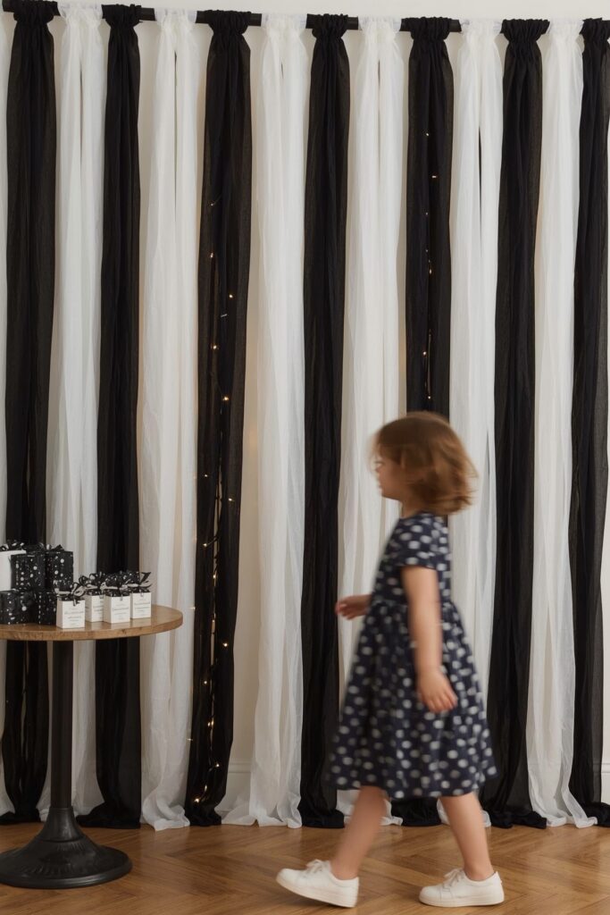 Two-Tone Streamer Wall
