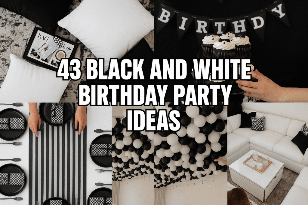Black and White Birthday Party Ideas
