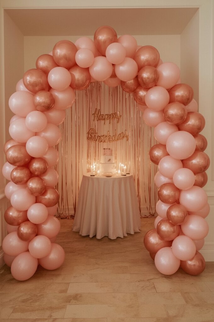 Blush Balloon Archway