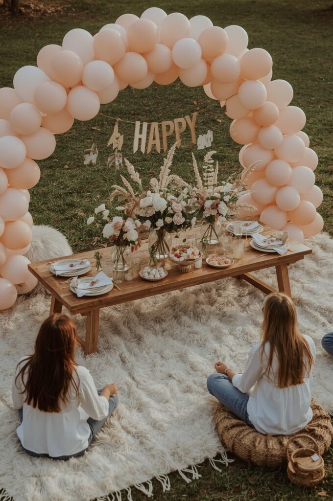 Boho Picnic Party Setup