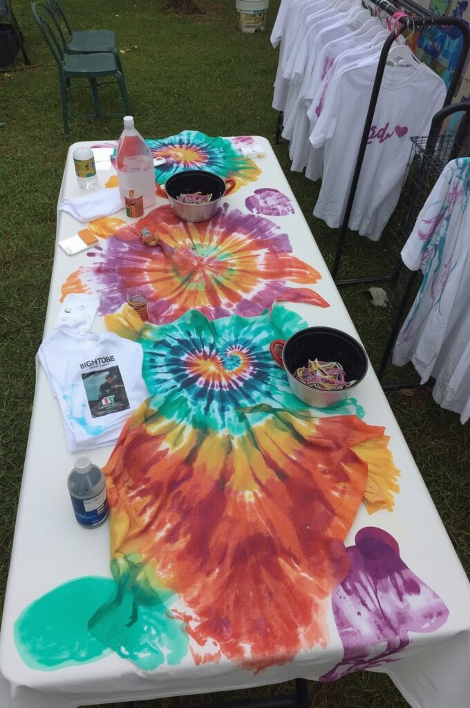 DIY Tie-Dye Shirt Party