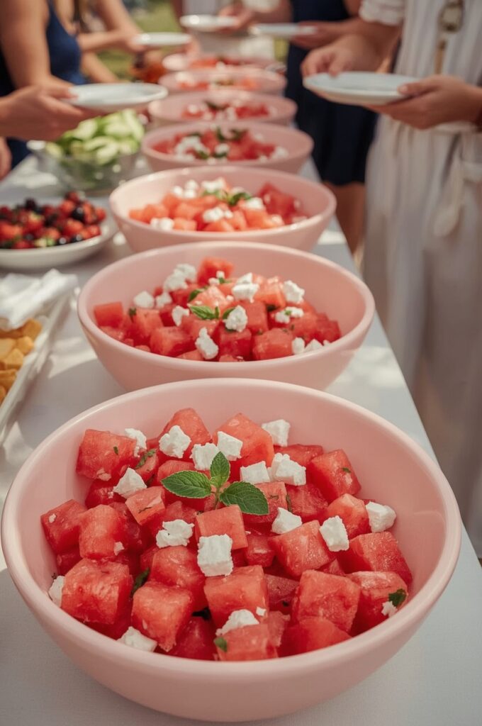 Watermelon & Feta Salad Bar