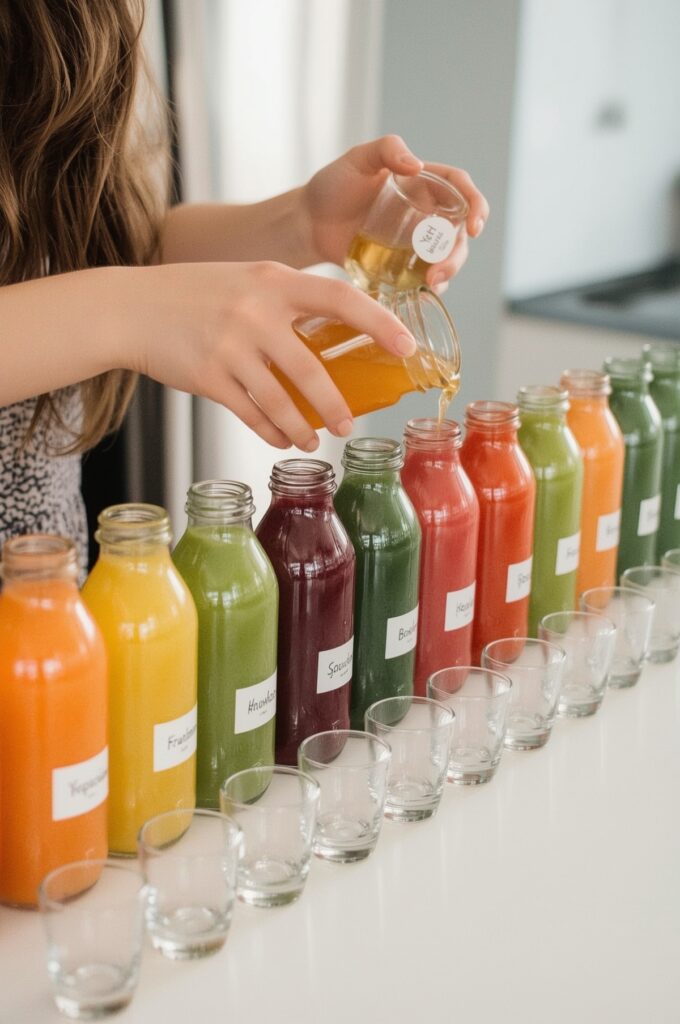 Gourmet Juice Tasting at Home