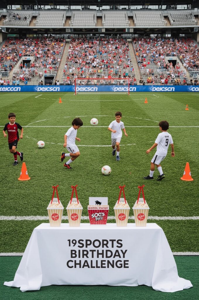 Sports Stadium Birthday Challenge