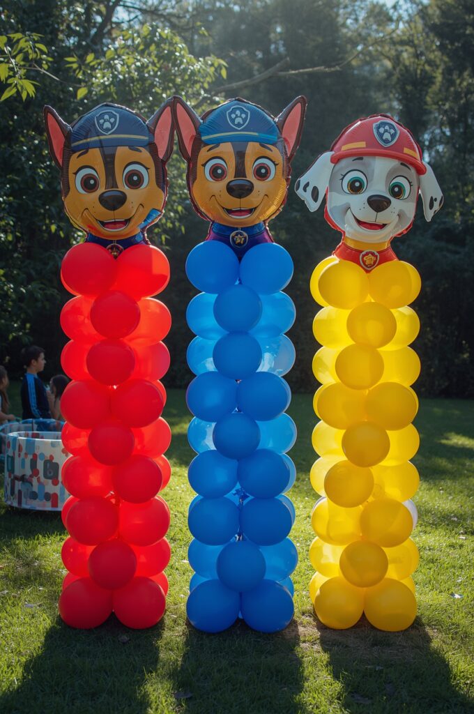 Paw Patrol Character Balloon Columns
