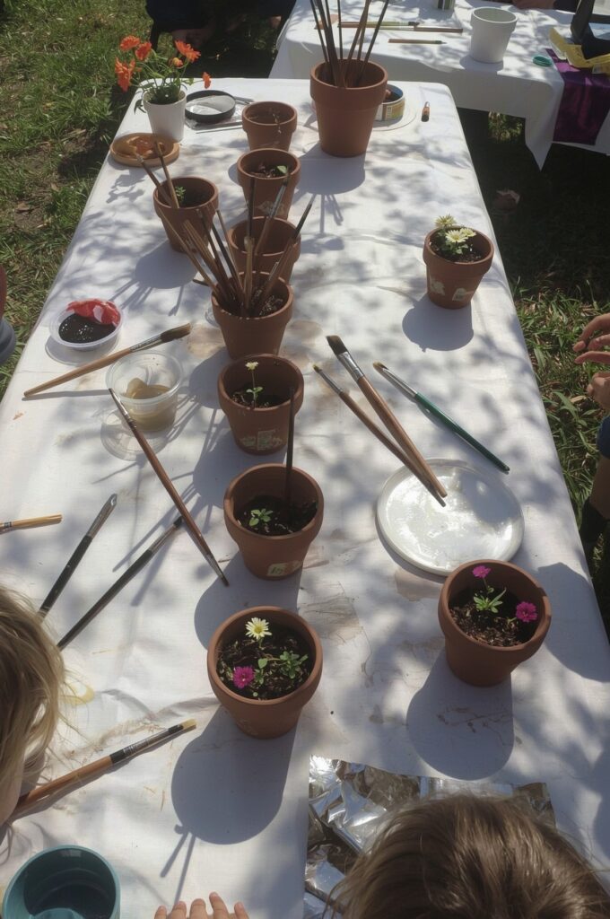 Flower Pot Painting Activity