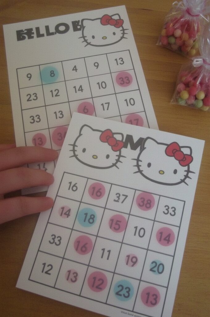 Hello Kitty Bingo Cards