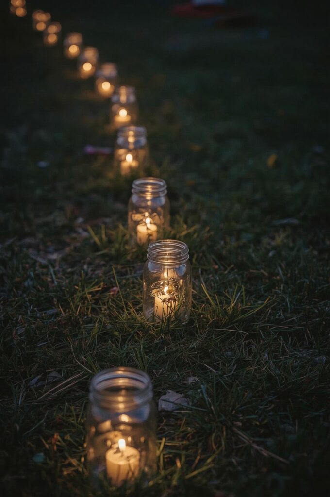 Mason Jar Light Trails