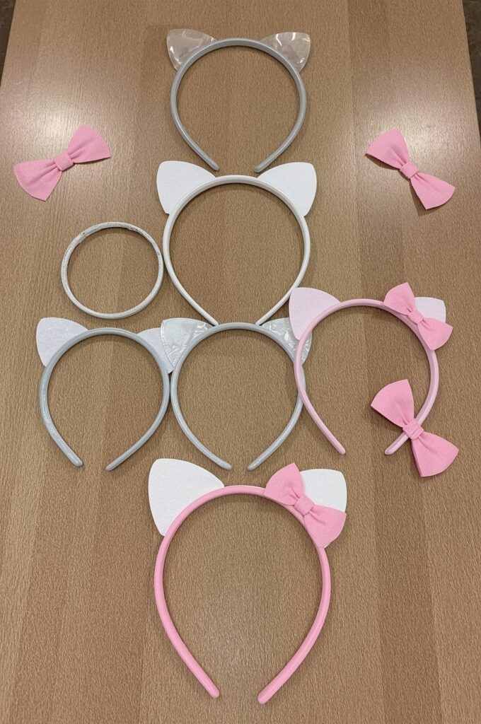 Kitty Ears Headband Craft Table