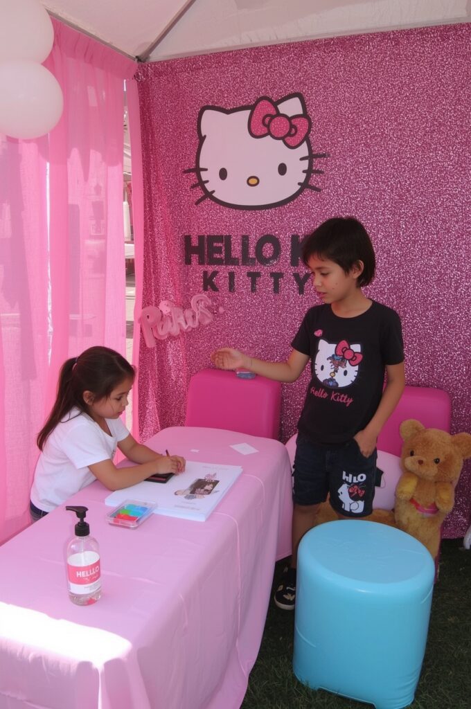 Hello Kitty Temporary Tattoo Booth