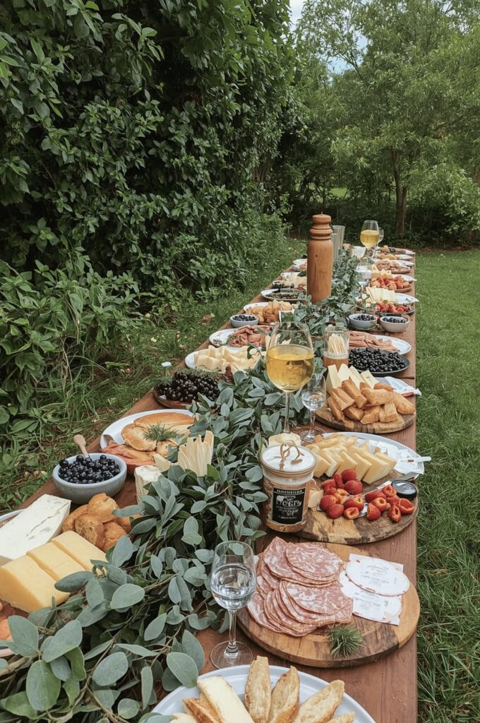 Outdoor Charcuterie Grazing Table