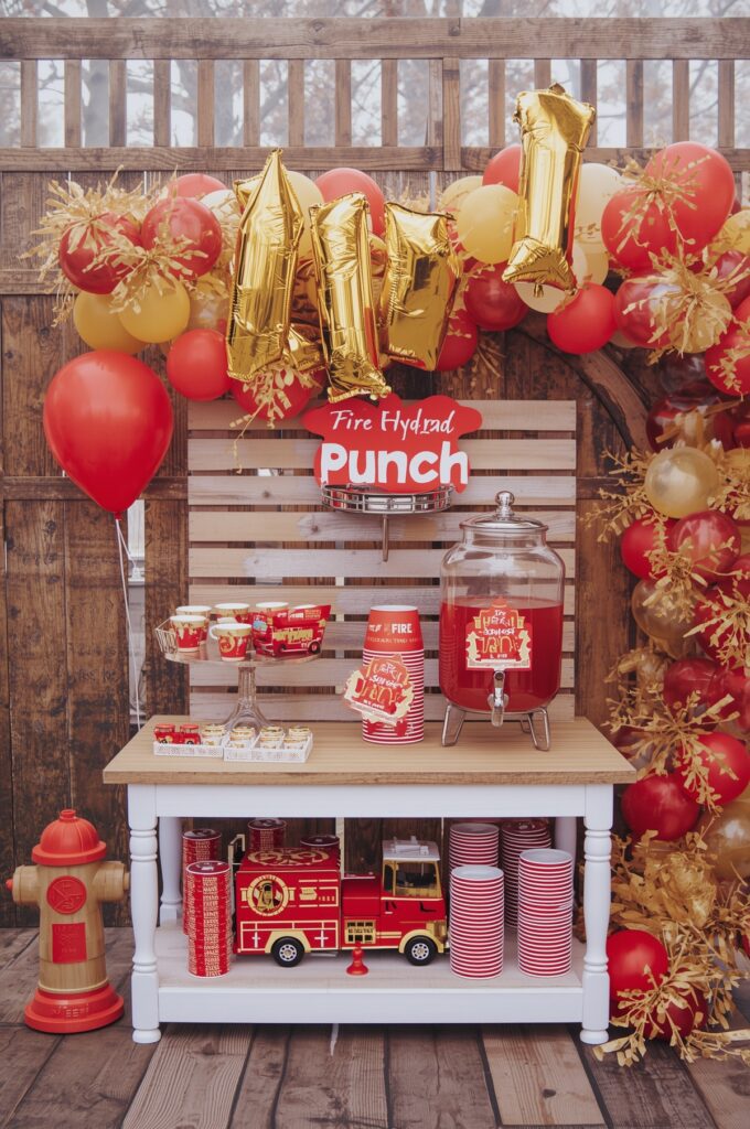Mini Fire Truck Drink Station