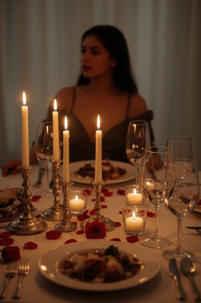 Romantic Candlelit Dinner at Home