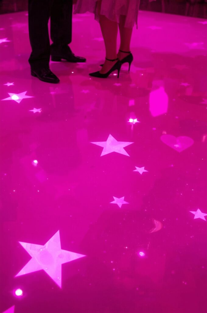 Hot Pink Dance Floor Decals