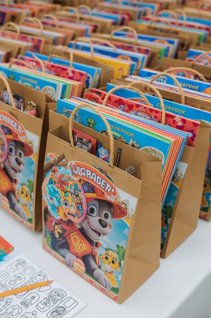Paw Patrol Stickers and Coloring Books in Favors