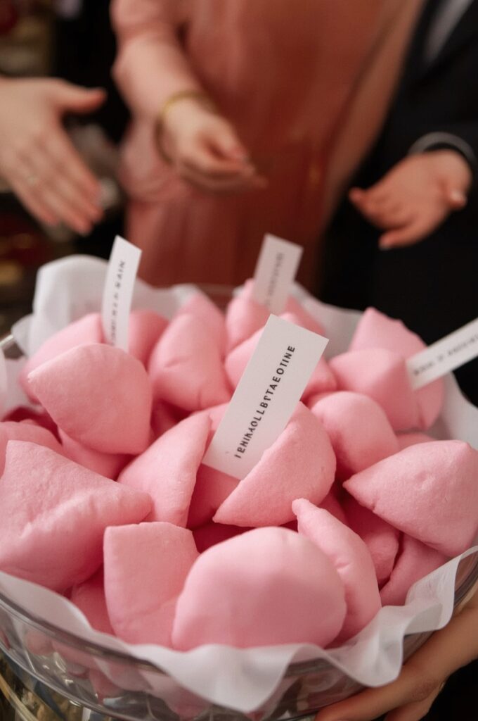 Pink Fortune Cookie Favors