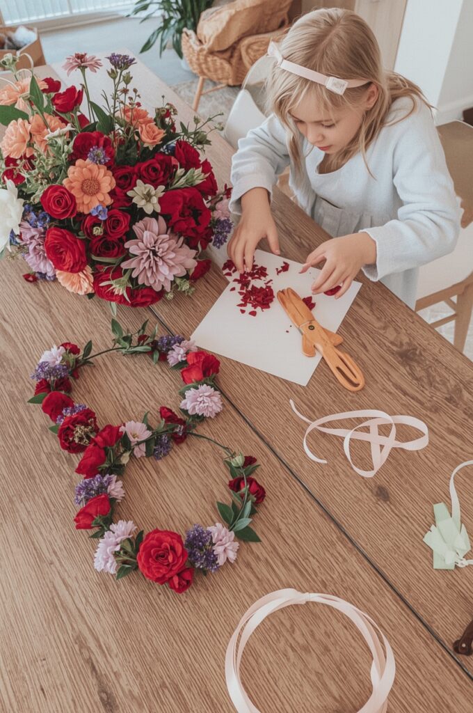 DIY Flower Crown Station for Kids