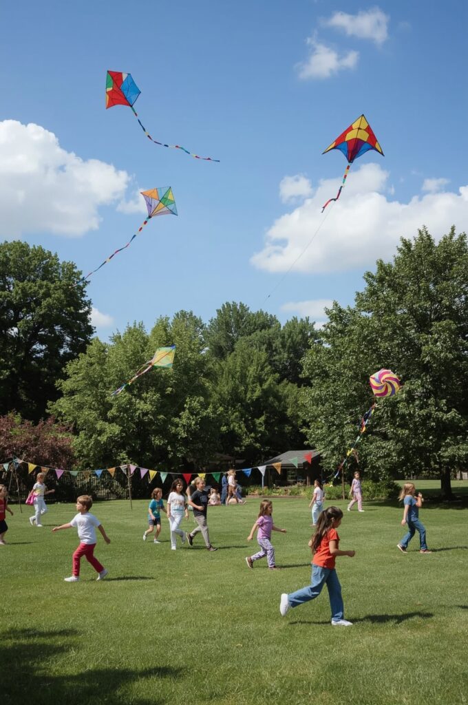 Kite Flying Garden Activity