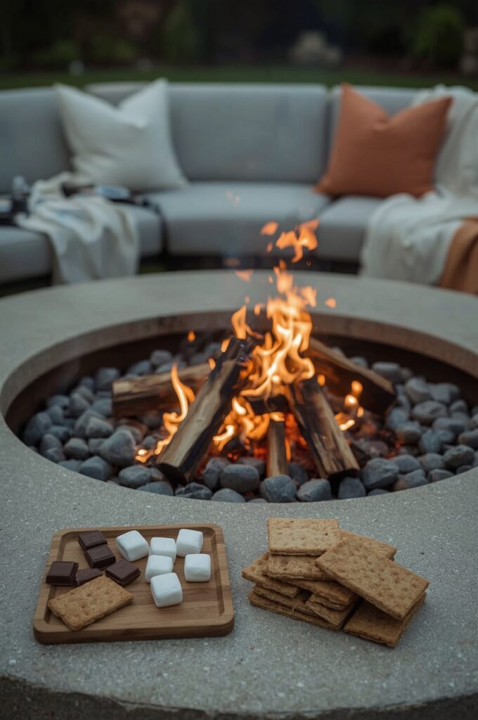 Garden Campfire with S’mores